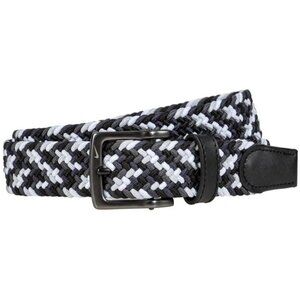 NEW Nike Men’s G-Flex Stretch Woven Belt Black White Grey, Size XL (44-46)